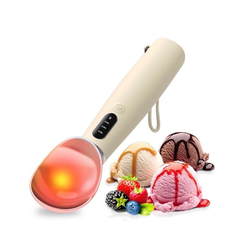 🔥Heated Ice Cream Scoop Recharge Electric Warming 3-Level Temp Control NWT🔥